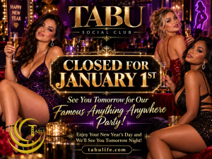 Tabu Closed January 1st